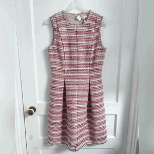Rebecca Taylor Sleeveless Optic Tweed Dress Size 4 $498